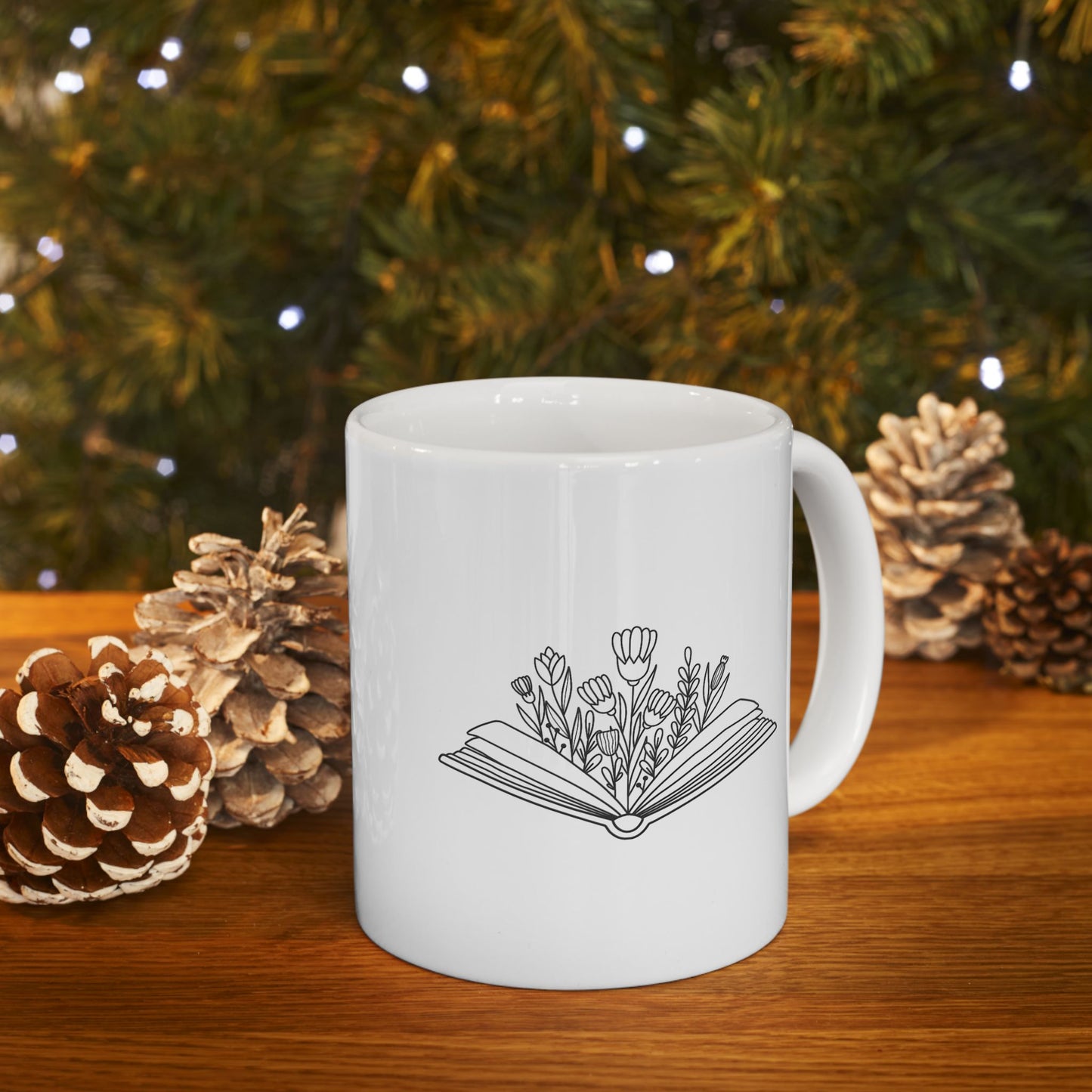 Book Garden Ceramic Mug | Book Themed Mug | Reading Mug | Bookish Loving