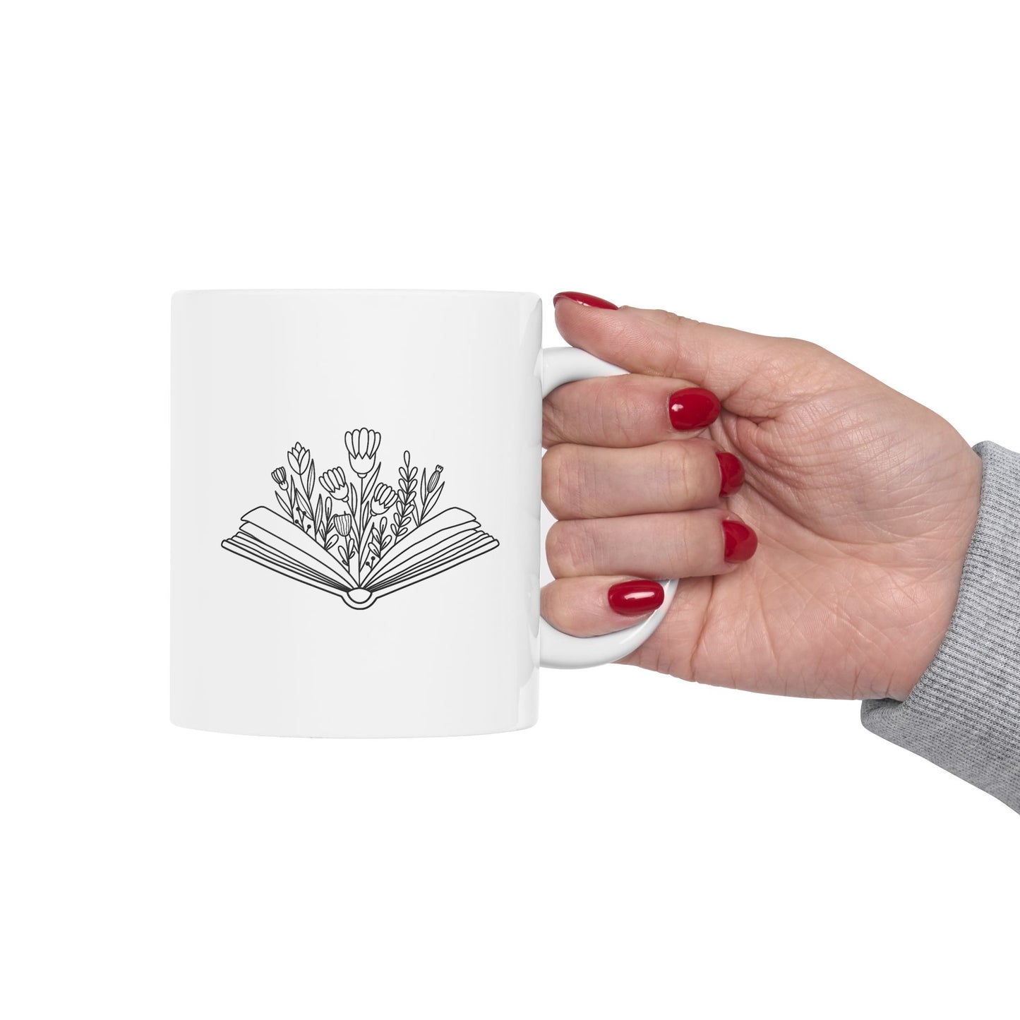 Book Garden Ceramic Mug | Book Themed Mug | Reading Mug | Bookish Loving