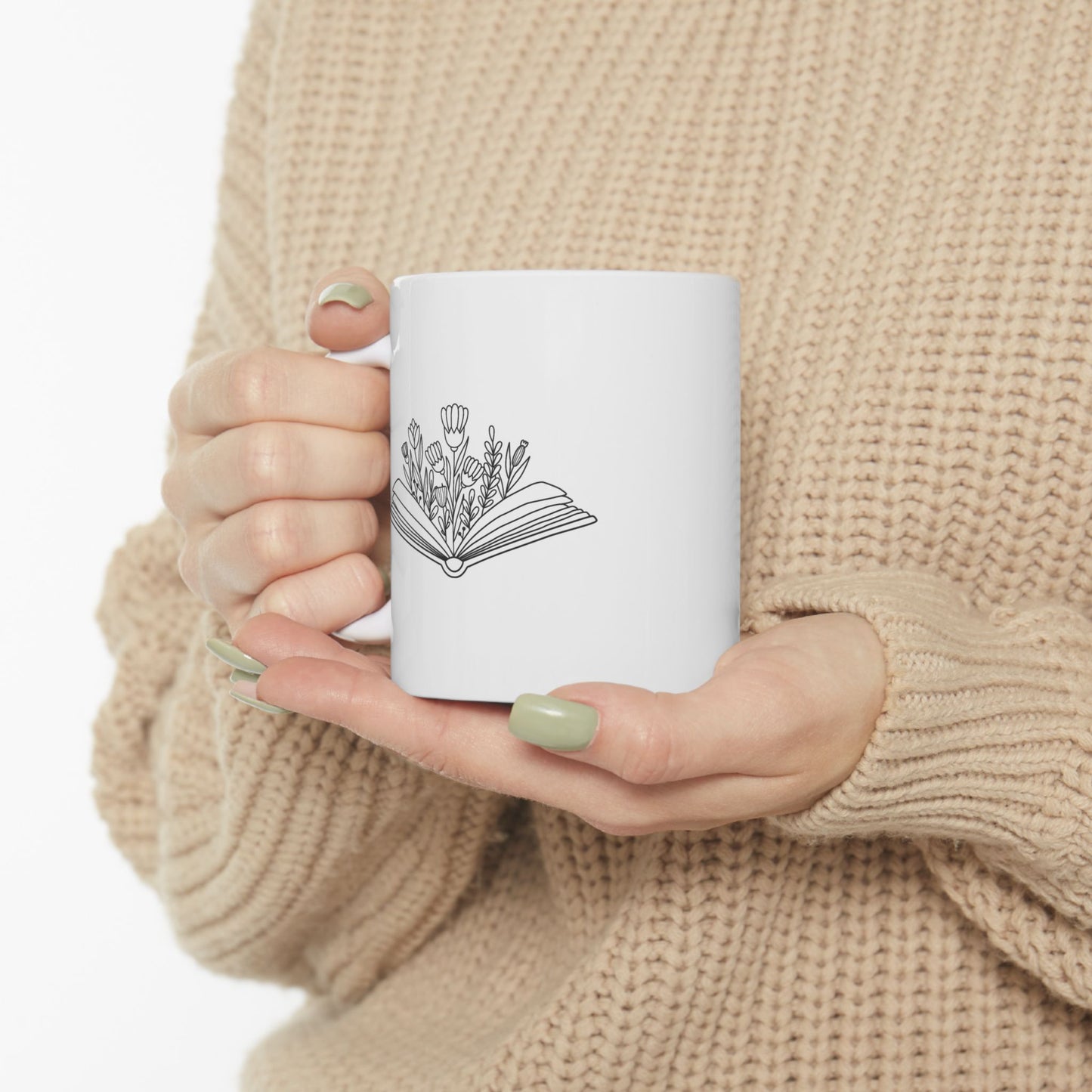 Book Garden Ceramic Mug | Book Themed Mug | Reading Mug | Bookish Loving