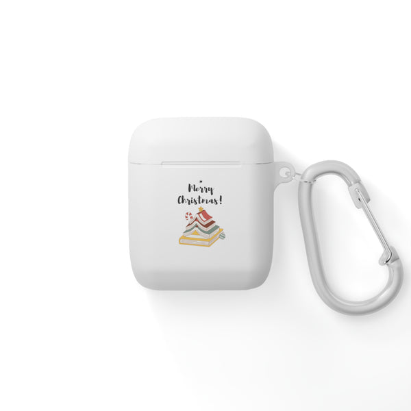 Merry Christmas and Bookish Christmas Tree AirPods Case Cover | Premium Protection | Festive Design