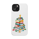 Bookish Christmas Tree Phone Case | Dual-Layer Protection | Festive Holiday Design | Fits iPhone 16 and More