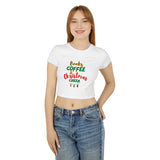 Books Coffee and Christmas Cheer Women's Baby Tee | Slim Fit & Organic Cotton | Comfortable & Sustainable