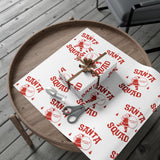 Santa Squad Wrapping Paper | Holiday Gift Wrap Design | Available in Matte & Satin Finishes | Eco-Friendly Printed Gift Wrap