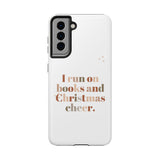 "I Love Books and Christmas Cheer" iPhone Case | Tough Dual-Layer Protection | Wireless Charging Compatible | Durable & Impact-Resistant | Holiday & Book Lover Theme