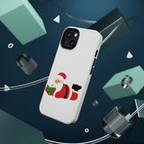 Nerdy Santa Phone Case | Dual-Layer Protection | Fun Holiday Design | Fits iPhone 16 and More