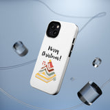 Merry Christmas Bookish Christmas Tree Phone Case | Dual-Layer Protection | Festive Literary Design | Fits iPhone 16 and More