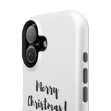 Merry Christmas Bookish Christmas Tree Phone Case | Dual-Layer Protection | Festive Literary Design | Fits iPhone 16 and More