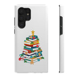 Bookish Christmas Tree Phone Case | Dual-Layer Protection | Festive Holiday Design | Fits iPhone 16 and More