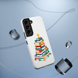 Bookish Christmas Tree Phone Case | Dual-Layer Protection | Festive Holiday Design | Fits iPhone 16 and More