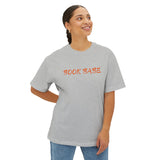 Book Babe Orange - Oversized Boxy Tee - Bookish Loving