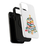 Bookish Christmas Tree Phone Case | Dual-Layer Protection | Festive Holiday Design | Fits iPhone 16 and More