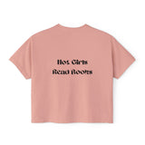 Hot Girls Read Books - Women's Boxy Tee - Bookish Loving