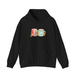 Books and Hot Cocoa Hoodie | Cozy Winter Design | Cotton-Polyester Blend | Perfect for Book Lovers