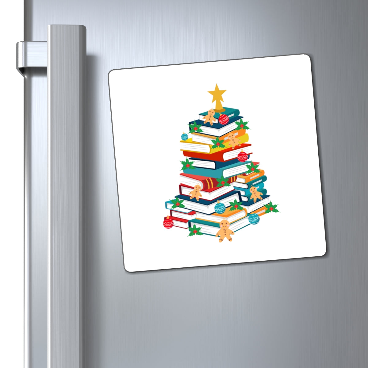 Bookish Christmas Tree | Holiday-Themed Ceramic Mug | Perfect for Book Lovers | Ideal for Coffee, Tea, and Hot Cocoa