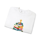 Bookish Christmas Tree Crewneck | Cozy Unisex Fit | Festive Holiday Design | Perfect for Book Lovers | Ethically Made