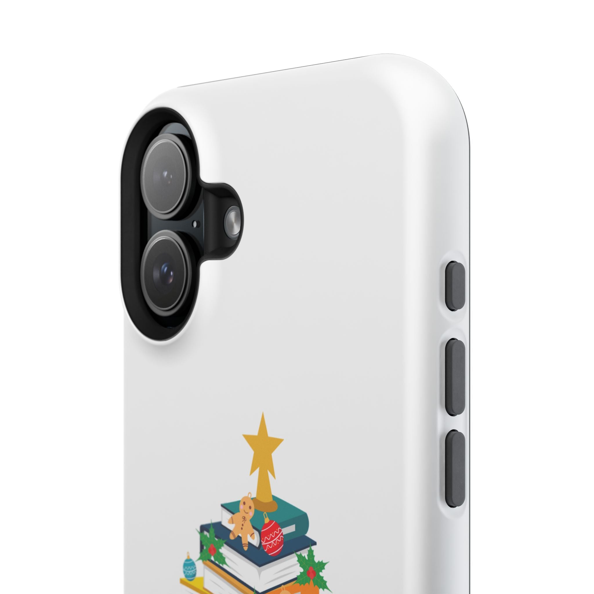 Bookish Christmas Tree Phone Case | Dual-Layer Protection | Festive Holiday Design | Fits iPhone 16 and More