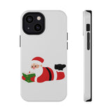 Nerdy Santa Phone Case | Dual-Layer Protection | Fun Holiday Design | Fits iPhone 16 and More