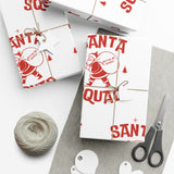 Santa Squad Wrapping Paper | Holiday Gift Wrap Design | Available in Matte & Satin Finishes | Eco-Friendly Printed Gift Wrap