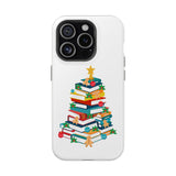 Bookish Christmas Tree Phone Case | Dual-Layer Protection | Festive Holiday Design | Fits iPhone 16 and More