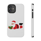 Nerdy Santa Phone Case | Dual-Layer Protection | Fun Holiday Design | Fits iPhone 16 and More