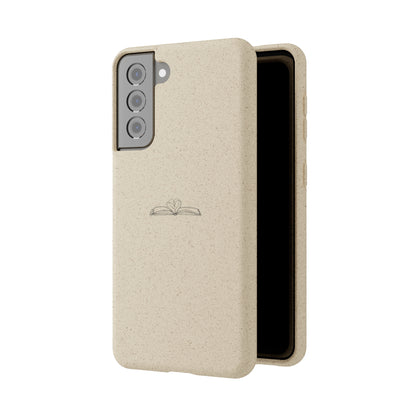Open Book with Heart Biodegradable Phone Case | Eco-Friendly & Wireless Charging