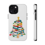 Bookish Christmas Tree Phone Case | Dual-Layer Protection | Festive Holiday Design | Fits iPhone 16 and More