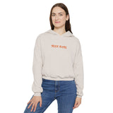 Book Babe Orange - Cinched Bottom Hoodie - Bookish Loving