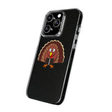 Turkey Reading a Book Clear Silicone Phone Case | Thanksgiving-Themed Design | Durable and Flexible | Perfect for Book Lovers | Compatible with iPhone Models