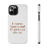 "I Love Books and Christmas Cheer" iPhone Case | Tough Dual-Layer Protection | Wireless Charging Compatible | Durable & Impact-Resistant | Holiday & Book Lover Theme