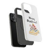 Merry Christmas Bookish Christmas Tree Phone Case | Dual-Layer Protection | Festive Literary Design | Fits iPhone 16 and More