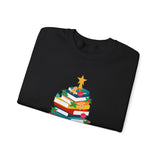 Bookish Christmas Tree Crewneck | Cozy Unisex Fit | Festive Holiday Design | Perfect for Book Lovers | Ethically Made