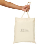 'Tis the Season to Leave Me Alone to Read Tote Bag | 100% Cotton Canvas | Book Lover Holiday Tote | Natural Color Only