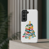 Bookish Christmas Tree Phone Case | Dual-Layer Protection | Festive Holiday Design | Fits iPhone 16 and More