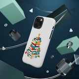 Bookish Christmas Tree Phone Case | Dual-Layer Protection | Festive Holiday Design | Fits iPhone 16 and More