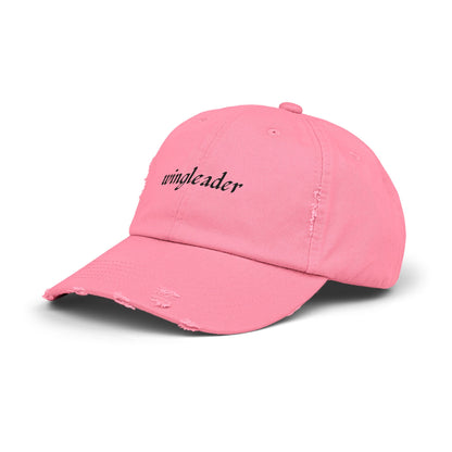 Wingleader Distressed Hat | Fourth Wing Book-Inspired Cap | Adjustable Cotton Twill Hat for Fantasy Book Lovers