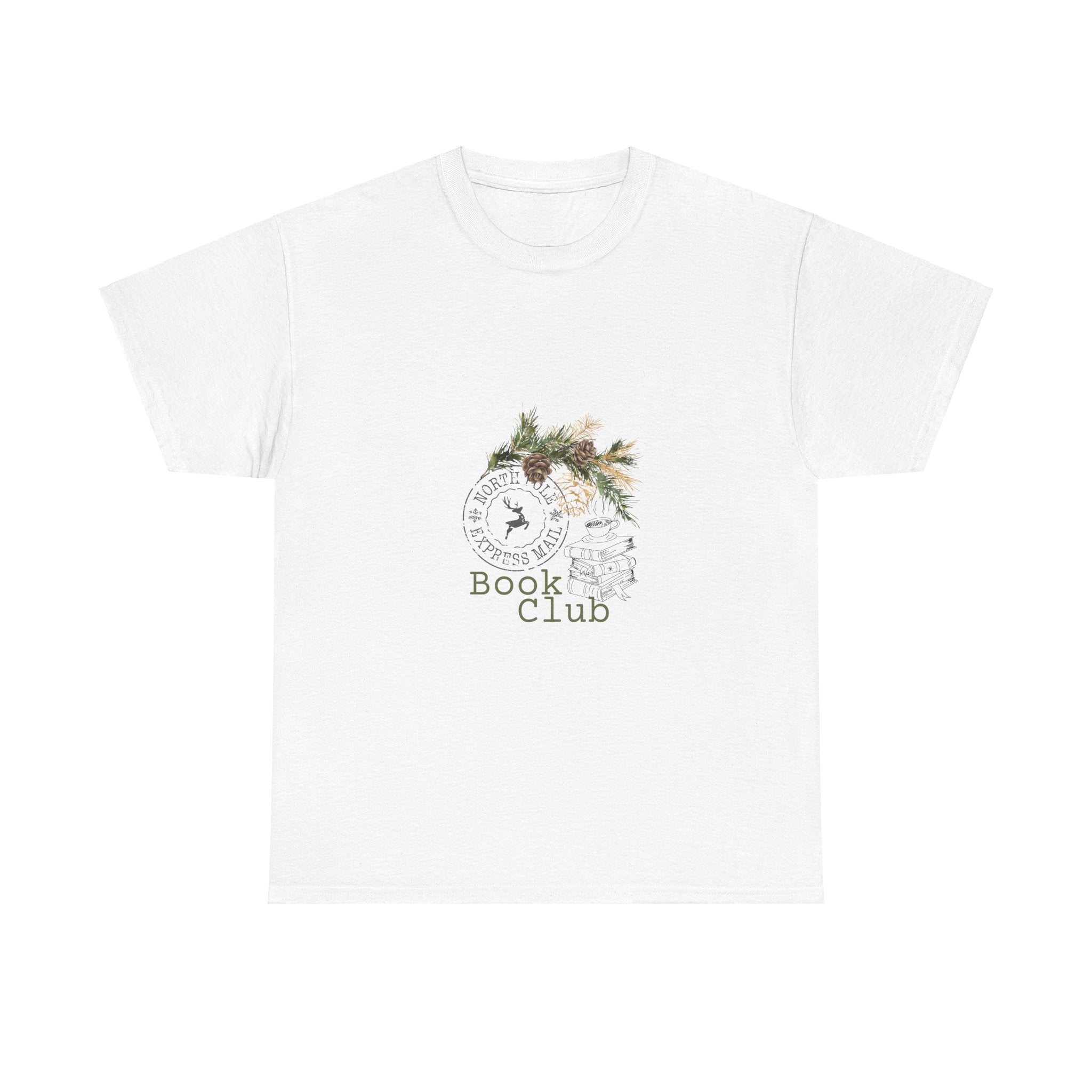 North Pole Book Club Tee | Festive Holiday Shirt for Book Lovers | Unisex Cotton T-Shirt