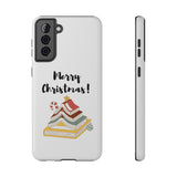 Merry Christmas Bookish Christmas Tree Phone Case | Dual-Layer Protection | Festive Literary Design | Fits iPhone 16 and More