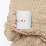 Book Babe Orange - White Mug - Bookish Loving