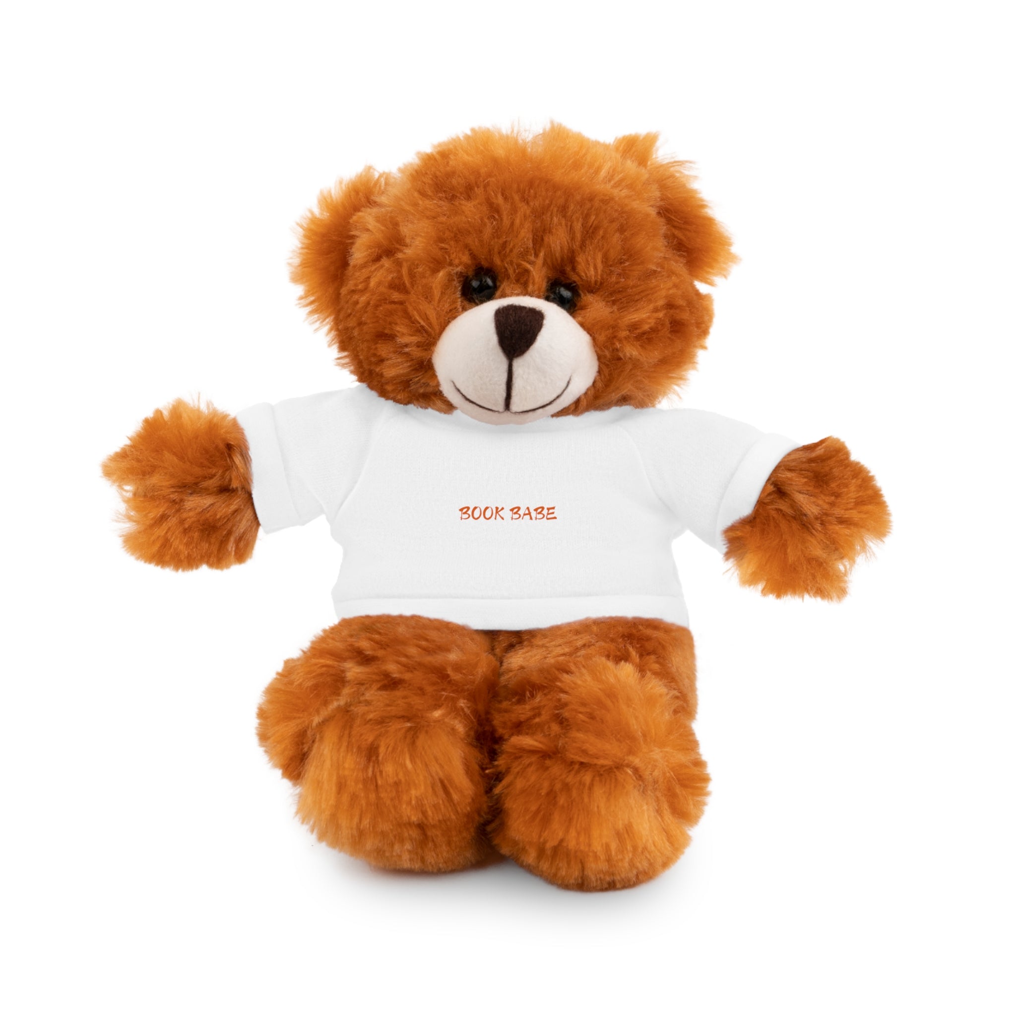 Book Babe Orange - Stuffed Animal with Shirt - Bookish Loving