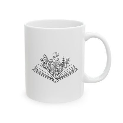 Book Garden Ceramic Mug | Book Themed Mug | Reading Mug | Bookish Loving