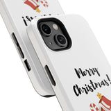 Merry Christmas Bookish Christmas Tree Phone Case | Dual-Layer Protection | Festive Literary Design | Fits iPhone 16 and More