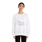 Hot Cocoa and Books Crewneck | Cozy Unisex Fit | Winter Book Lover’s Design | Perfect for the Season | Ethically Made