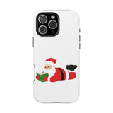 Nerdy Santa Phone Case | Dual-Layer Protection | Fun Holiday Design | Fits iPhone 16 and More