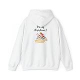 Merry Christmas Bookish Hoodie | Festive Tree of Books Design | Cozy Cotton-Polyester Blend | Holiday Hoodie for Book Lovers