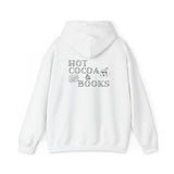 Hot Cocoa and Books Hoodie | Cozy Winter Design | Cotton-Polyester Blend | Perfect for Book Lovers