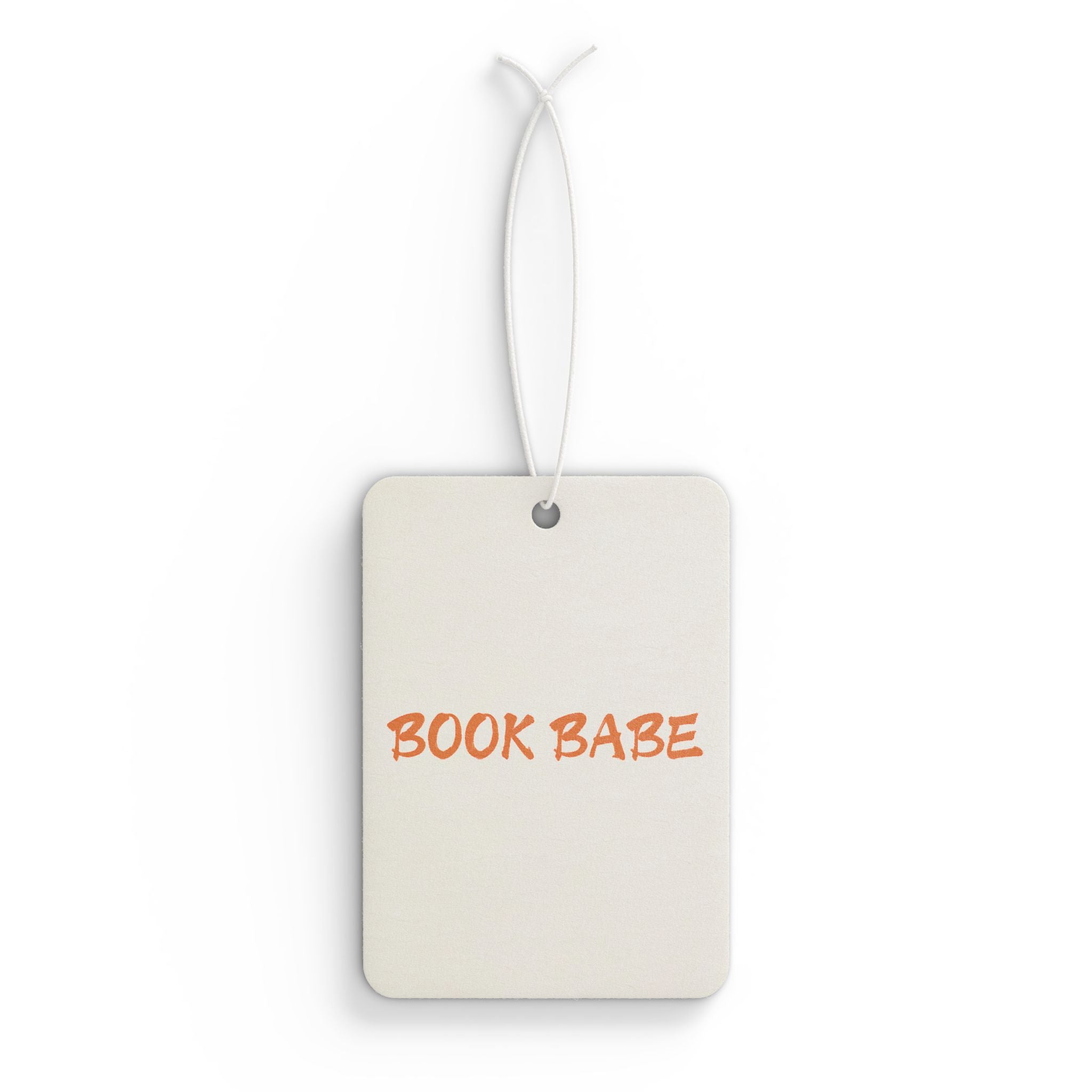 Book Babe Orange - Car Air Freshener - Bookish Loving