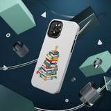 Bookish Christmas Tree Phone Case | Dual-Layer Protection | Festive Holiday Design | Fits iPhone 16 and More