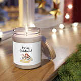 Merry Christmas with Bookish Christmas Tree | 9oz Soy Wax Candle | Festive Holiday Decor | Cozy Scents | Clear Glass Jar