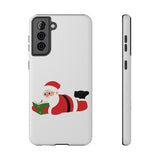 Nerdy Santa Phone Case | Dual-Layer Protection | Fun Holiday Design | Fits iPhone 16 and More