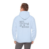 Hot Cocoa and Books Hoodie | Cozy Winter Design | Cotton-Polyester Blend | Perfect for Book Lovers